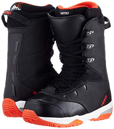 Nitro Snowboards Venture Pro STND 20 All Mountain Freeride - Botas de Snowboard para Hombre, Color Negro y Rojo