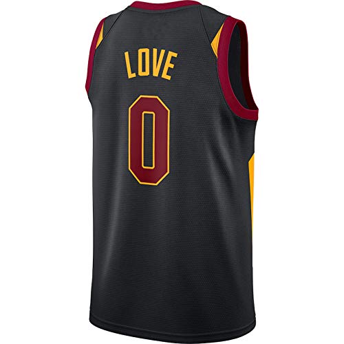 Niubai Cleveland Cavaliers #0 - Camiseta de baloncesto para hombre, diseño de Kevin Love, 2020/21, color negro