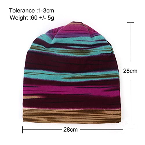 Niunu Gorro de invierno cálido de punto grueso con forro polar térmico, resistente al viento, para exteriores, moda elegante, a, Talla única