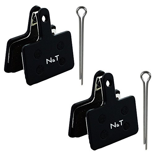 Noah And Theo 2x NT-BP004/SM pastillas de freno de disco semimetálicas para Shimano BR UR300 MT400 MT500 C501 C601 T615 T675 TX805 Compatible con B01 B01S E01 E01S M05 M05S M05S 5Ti M00 8 M08S M08Ti.