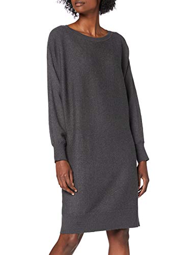 NOISY MAY NMSHIP L/S Boatneck Knit Dress BG Noos Vestido, Gris Oscuro, XS para Mujer