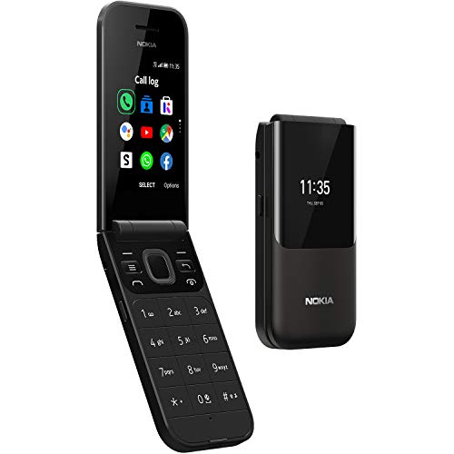 Nokia 2720 Flip Black Dual Sim [Versión importada: Podría presentar problemas de compatibilidad]