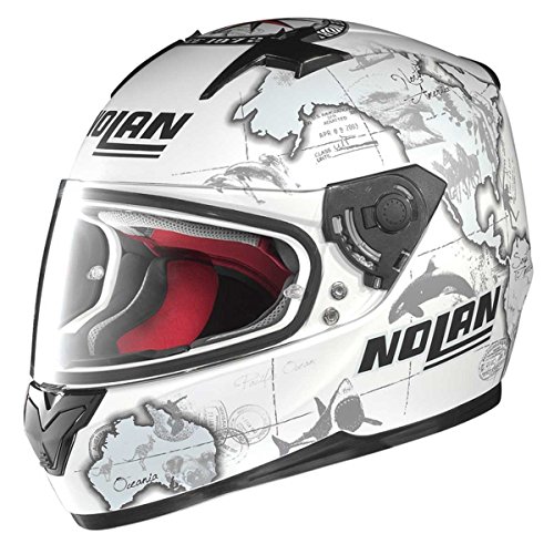 Nolan N64 C. CHECA Casco Integral Color Blanco Mate, Talla S (55/56)