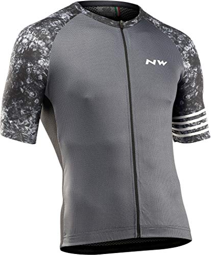 Northwave Blade 2021 - Maillot corto de ciclismo (talla 3XL), color negro y gris