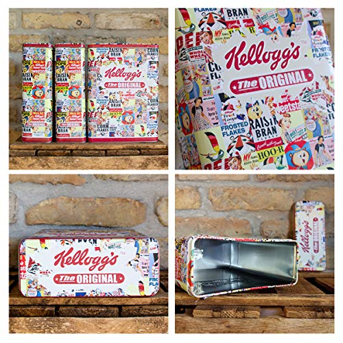 Nostalgic-Art Caja de Almacenamiento Retro XL Kellogg's – Collage – Idea de Regalo para Cocina, Lata Grande de Cereales, Diseño Vintage, 4 l