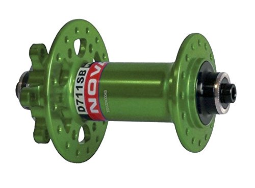 NOVATEC d711sb Moyeu avant 32 trous disque VTT moyeux (vert)/Front hub d711sb 31 holes disc VTT Hubs (green)