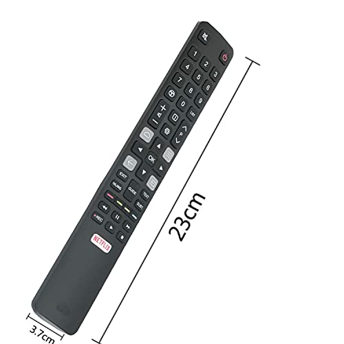 Nuevo Mando a Distancia de Repuesto Thomson TCL 06-IRPT45-ARC802N RC802N - No se Requiere configuración, Compatible para TCL 4K UHD QLED TV 32ES560 32ES580 40ES560 43EP640 43EP660 50DP660 50EP640