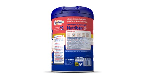 Nutribén Innova 3 - Leche en polvo de crecimiento para bebés con cuchara incluida, a partir de 12 meses, 1 unidad 800 g