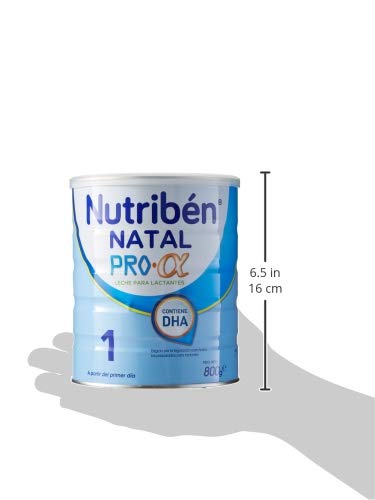 Nutribén Natal ProAlfa 1 Leche en Polvo de iniciación para Bebés, 0-6 Meses, 800g