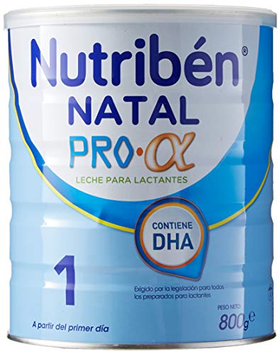 Nutribén Natal ProAlfa 1 Leche en Polvo de iniciación para Bebés, 0-6 Meses, 800g