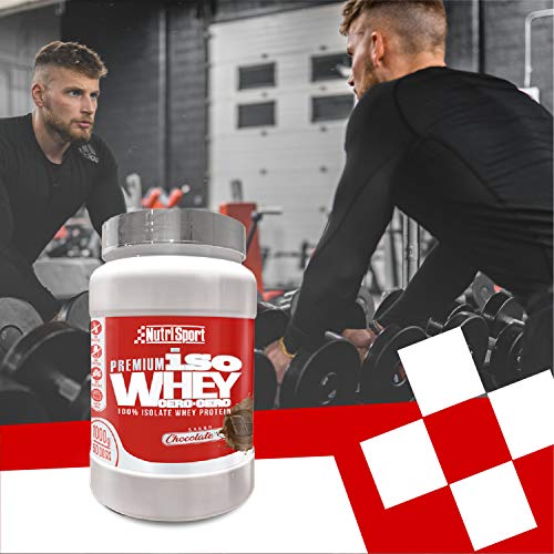 NutriSport - Iso Whey 0.0 Premium, 1Kg, Sabor Chocolate