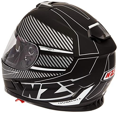 NZI Cascos Integrales, Fiber Volt Black White, Talla L