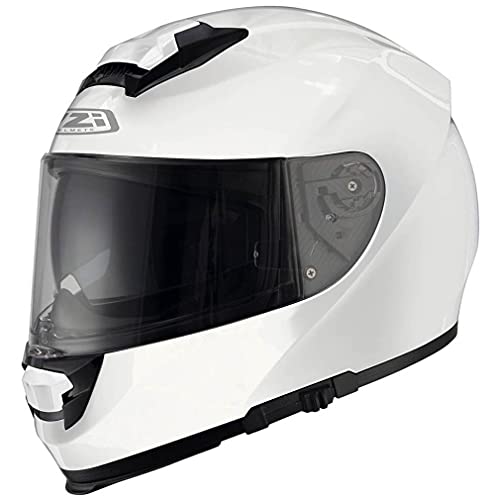 NZI Eurus 2 - Casco de Moto Integral (S (55-56cm), Blanco)