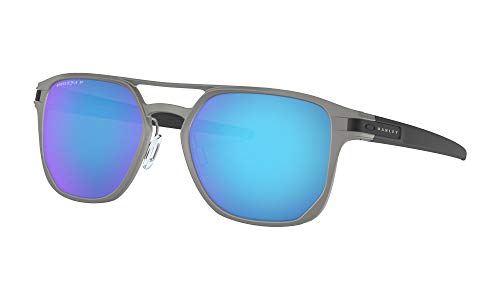 Oakley 0OO4128 Gafas de Sol, Matte Light Gunmetal, 53 para Hombre