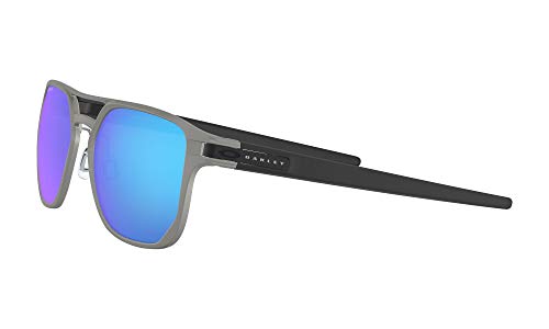 Oakley 0OO4128 Gafas de Sol, Matte Light Gunmetal, 53 para Hombre