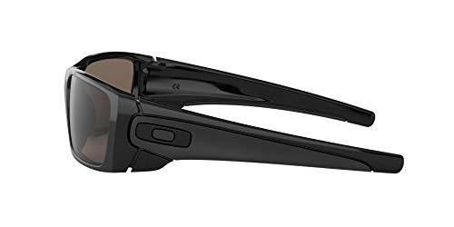 Oakley FUEL CELL, Gafas de sol Rectangulares para hombre, Negro (Polished Black Frame/Warm Grey Lens), 60