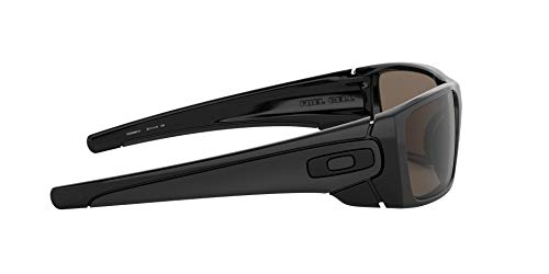 Oakley FUEL CELL, Gafas de sol Rectangulares para hombre, Negro (Polished Black Frame/Warm Grey Lens), 60