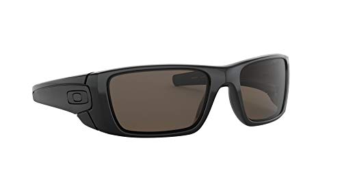 Oakley FUEL CELL, Gafas de sol Rectangulares para hombre, Negro (Polished Black Frame/Warm Grey Lens), 60