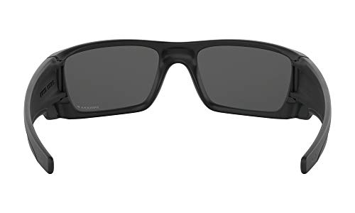 Oakley Fuel Cell Polarized Iridium Rectangular Sunglasses, Satin Black w/Prizm Black Polarized, 60 mm