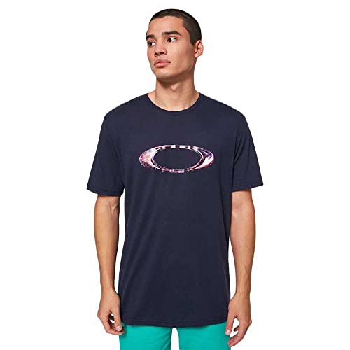 Oakley Marbled Ellipse 2021 Fathom - Camiseta Negro M