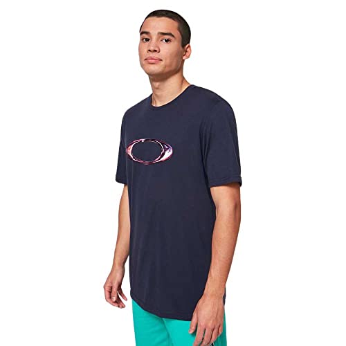 Oakley Marbled Ellipse 2021 Fathom - Camiseta Negro M