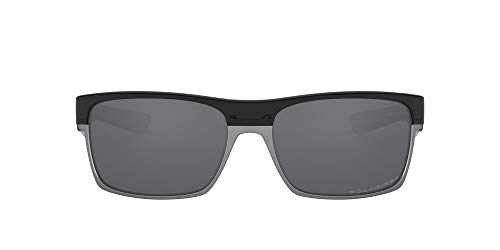 Oakley Men's Twoface (a) Polarized Iridium Rectangular Sunglasses, Polished Black, 60.01 mm