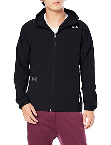 Oakley Wind Jacket Chaqueta Cortavientos Enhance FGL 1.7, Blackout, M para Hombre