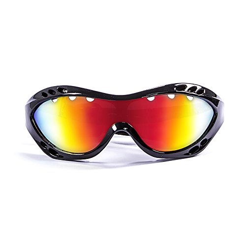 Ocean Sunglasses Costa Rica - Gafas de Sol polarizadas - Montura : Negro Brillante - Lentes: Amarillo Espejo (11801.1)