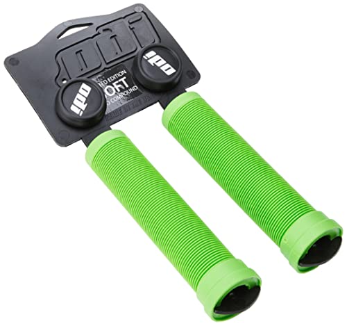 ODI Griffe Bmx Longneck Sl Flangeless, Puños para manillar (sin anillas), Verde (lime green), 135 mm
