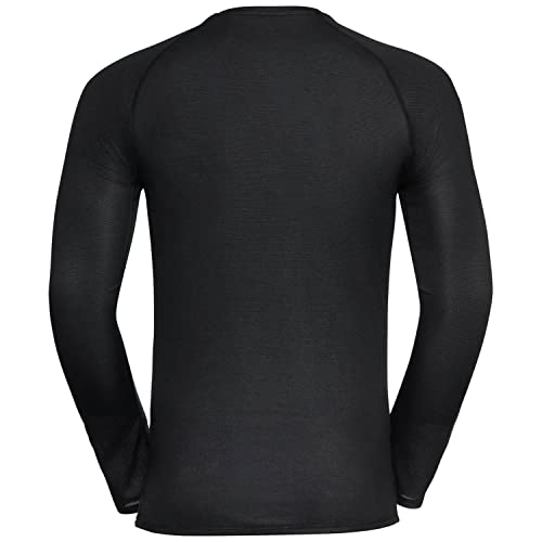 Odlo Men's Active F-Dry Light Eco Base Layer Top, Black, XXL