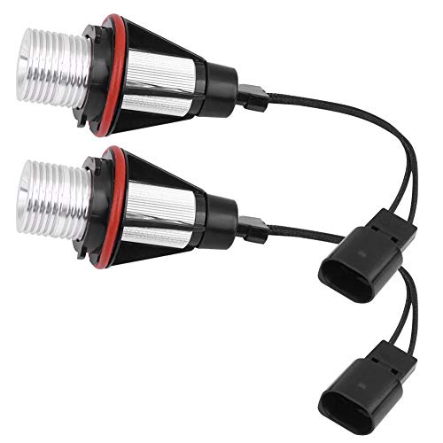 Ojos de Angel Bombillas LED, 2 Piezas 6000K 5W Luces Brillantes del Coche LED Halo Rings Faros Delanteros Aptos para E60 E61 E39 E53