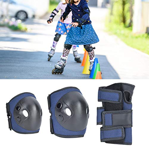 Okuyonic Equipo de protección Al Aire Libre Niños Rodilleras Codo Pad Niños Ejercicio Niños Juguetes para niños Regalo(Navy Blue)