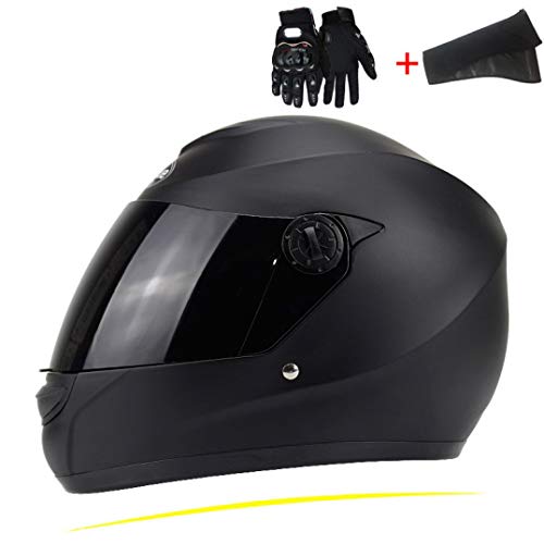 OLEEKA Casco de Moto Casco abatible de Motocicleta Casco Integral Casco de Carretera Carreras Casco de Bicicleta Ligero para Hombres y Mujeres