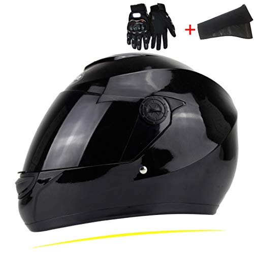 OLEEKA Casco de Moto Casco abatible de Motocicleta Casco Integral Casco de Carretera Carreras Casco de Bicicleta Ligero para Hombres y Mujeres