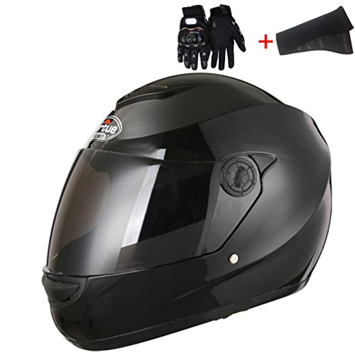 OLEEKA Casco de Moto Casco abatible de Motocicleta Casco Integral Casco de Carretera Carreras Casco de Bicicleta Ligero para Hombres y Mujeres