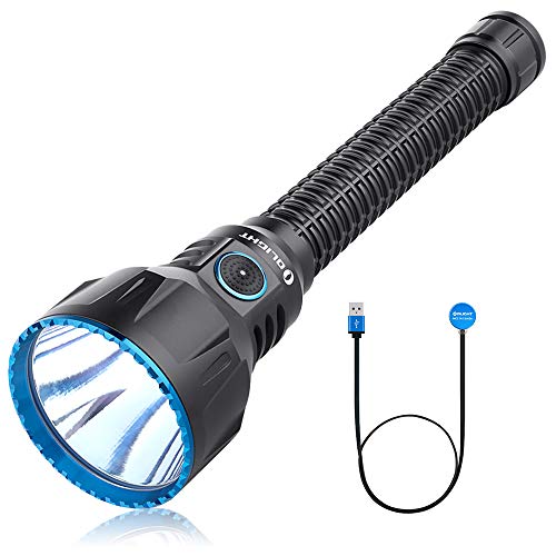 OLIGHT Javelot Turbo Linterna Táctica Lámpara Militar Potente Max 1300 Lúmenes,1300 Metros,Linterna LED Alta Potencia USB Recargable Linterna Largo Alcance Ideal para Caza, Búsqueda y Rescate