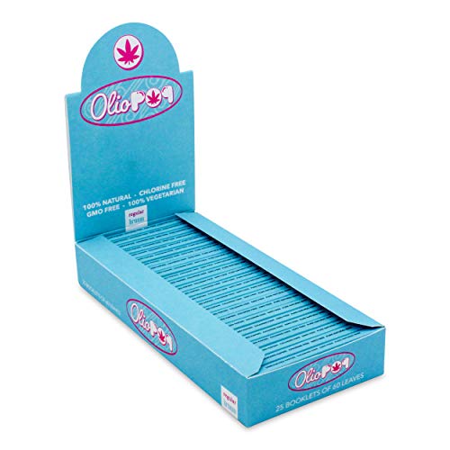 OLIOPOP Papel de Liar Fumar Pequeño Marrón Natural (60 Hojas 25 libritos)