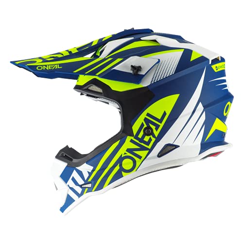 Oneal 2SRS Helmet SPYDE 2.0 Blue/White/Neon Yellow L (59/60cm) Casco, Adultos Unisex