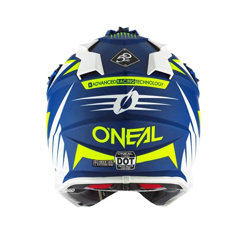Oneal 2SRS Helmet SPYDE 2.0 Blue/White/Neon Yellow L (59/60cm) Casco, Adultos Unisex