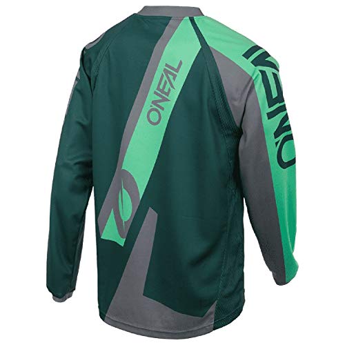 O'Neal | Camiseta de Motocross Manga Larga | MX MTB Mountain Bike | Materiales Ligeros, Transpirables, cómodos y Sueltos | Element FR Jersey Hybrid | Adultos | Menta Verde | Talla XL