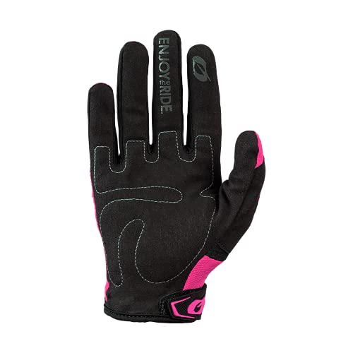 O'NEAL | Guantes de Ciclismo & Guantes de Motocross | MX MTB DH FR Downhill Freeride | Materiales duraderos y Flexibles, Palma ventilada | Guantes de Elementos | Mujeres | Rosa Negro | Talla L