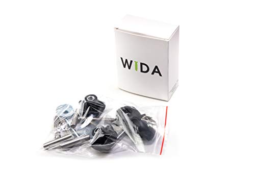 Online-Blitz24 GmbH Wida – Tornillos de fijación acero inoxidable, 25 mm 50 60 70 mm, tornillos en T, riel multiflex, placa Multivan Bus T5/T6, fijaciones carga (4 x + 4 mm)