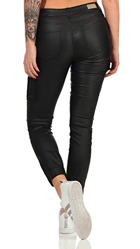 Only ONLMISSOURI-NYA REG ANK Cargo Coated PNT Hose, Black, L_32 para Mujer