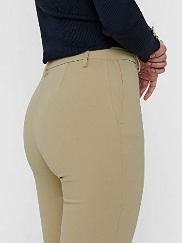Only Onlrocky Mid Flared Pant TLR Noos Pantalón, Nómada, 30 cm (Small) para Mujer