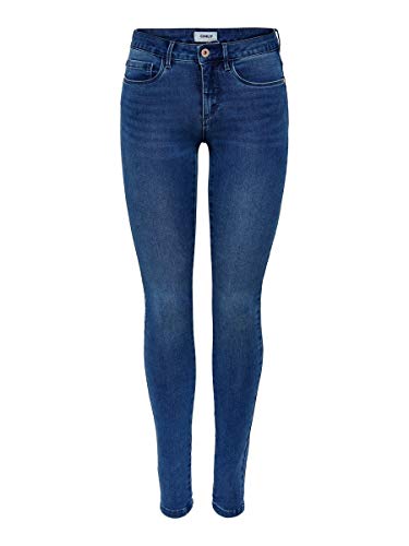 Only onlROYAL REG SKINNY JEANS PIM504 NOOS - Vaqueros Mujer, Azul (Medium Blue Denim), L (30)