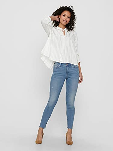 Only Onlwauw Life Mid SK DEST Bj759 Noos Jeans, Denim Light Medium Blue Denim, 36 ES/XS/L para Mujer