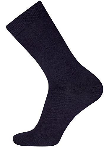 oodji Ultra Hombre Calcetines Altos (Pack de 6), Azul, ES 40-43 / one size