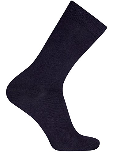 oodji Ultra Hombre Calcetines Altos (Pack de 6), Azul, ES 40-43 / one size