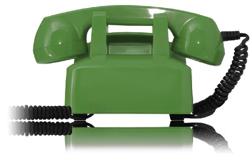 OPIS 60s Cable con Logo de Correos de Francia: Teléfono Estilo Retro/teléfono Vintage de los años Sesenta con Disco de marcar (grün)