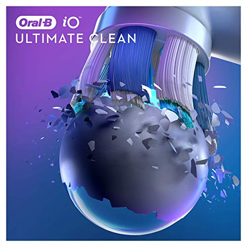 Oral-B iO Ultimate Clean Recambios Cepillo de Dientes Eléctrico, Pack de 2 Cabezales, Blanco - Originales